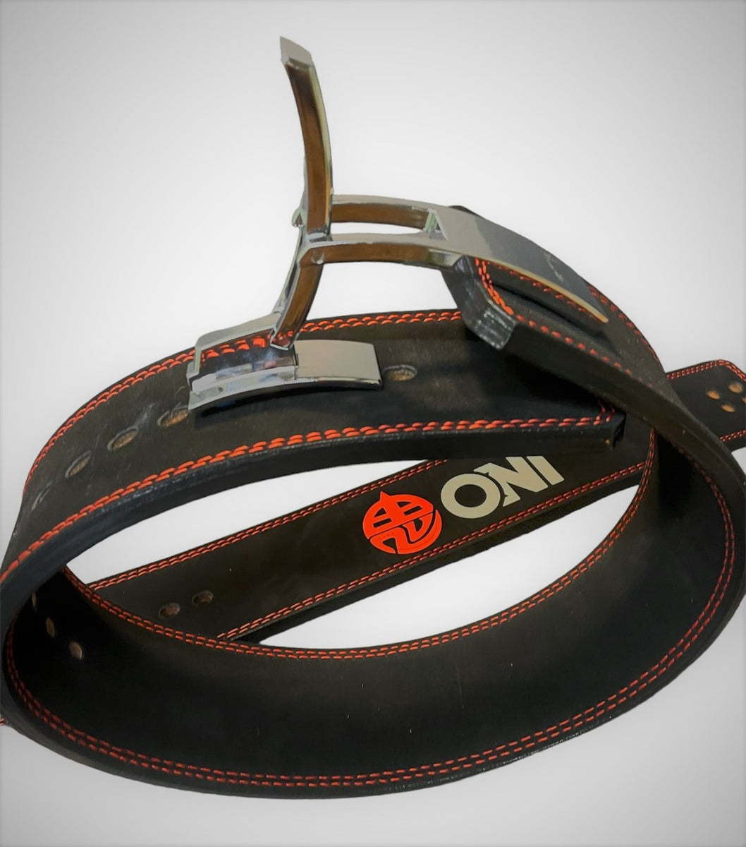 Cinturon powerlifting con hebilla multiajustable 13mm ONI