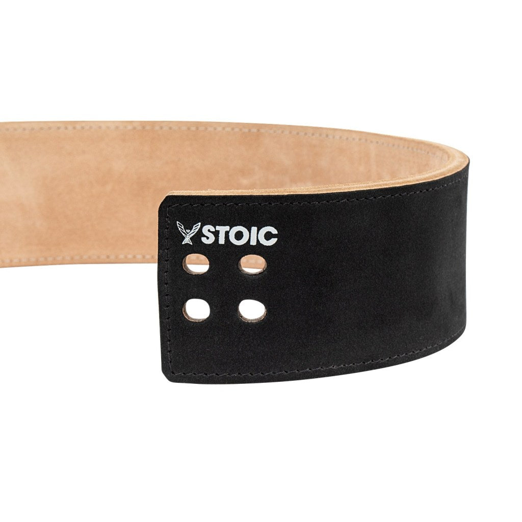 Stoic Lever Powerlifting Belt (13mm) - White - Lift Unlimited 