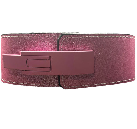 BZK Originals Powerlifting Lever Belt 10mm - Shiny Pink
