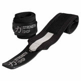 Muñequeras para powerlifting black grey strength shop