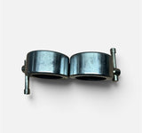 seguro o collar con rosca de acero cromado para barra olímpica de 1.25 kg color plata marca Ivanko seguros para pesas