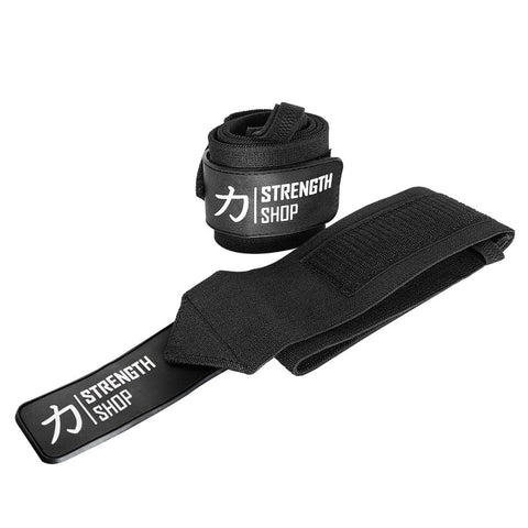 munequeras para powerlifting negras strength shop