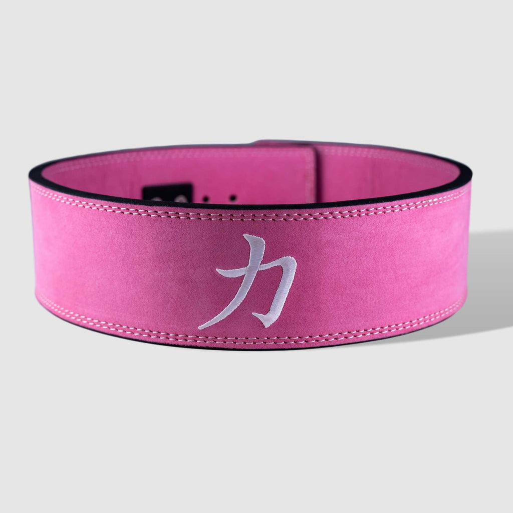 Cinturon de palanca para powerlifting o gym gamuza color rosa 10mm –  Berzerk Strength