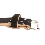 Cinturón Stoic Prong 10 mm de cuero durable con hebilla prong