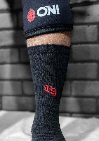 BZK Originals Squat Socks (Full Black 2-7 MX)
